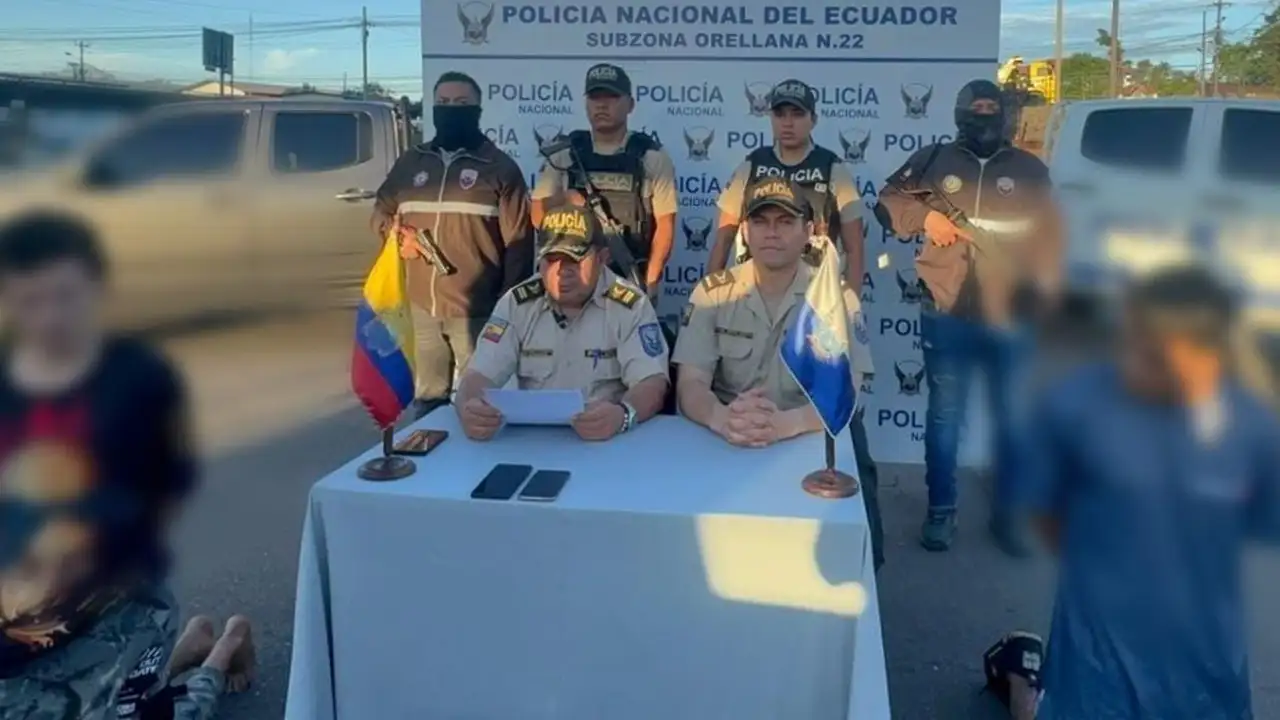 Detenidos por extorsión en Orellana