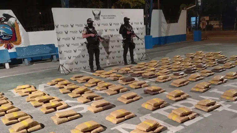 294 kilos de marihuana incautados en Esmeraldas