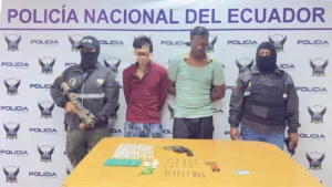 Capturan a alias "JC" y "La E03" en el Distroto 9 de Octubre, Guayaquil