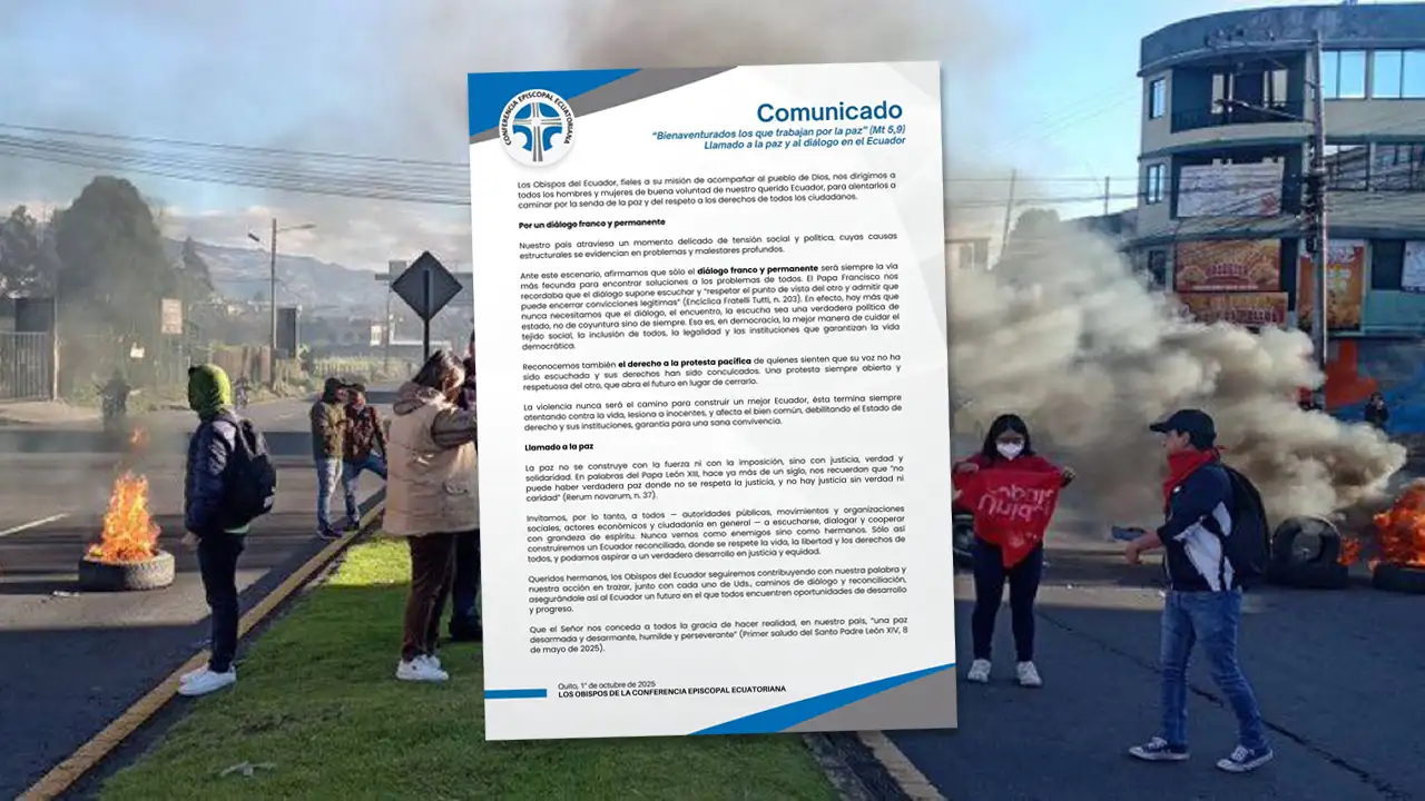 Conferencia Episcopal propone diálogo para frenar la violencia