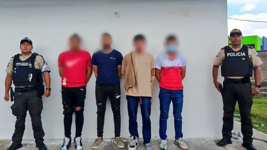 Cuatro detenidos por robo agravado en el Cantón Rumiñahui