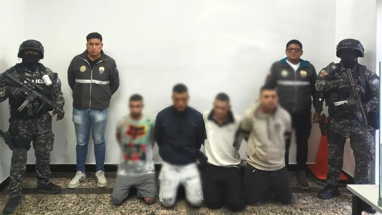 Cuatro extranjeros detenidos por ataque armado en Quito