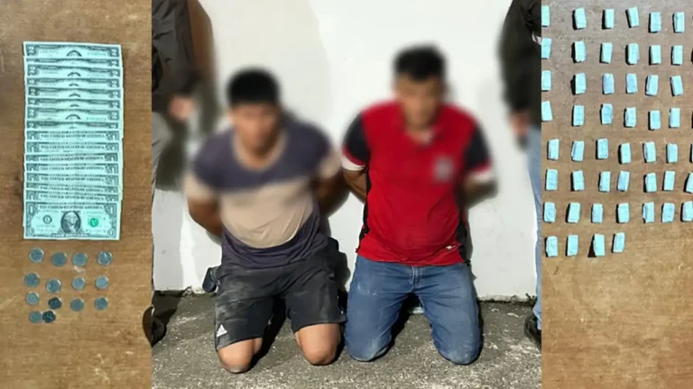 Dos aprehendidos por microtráfico en Salitre, Guayas