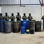 Ejército desmanteló centro de acopio de combustible