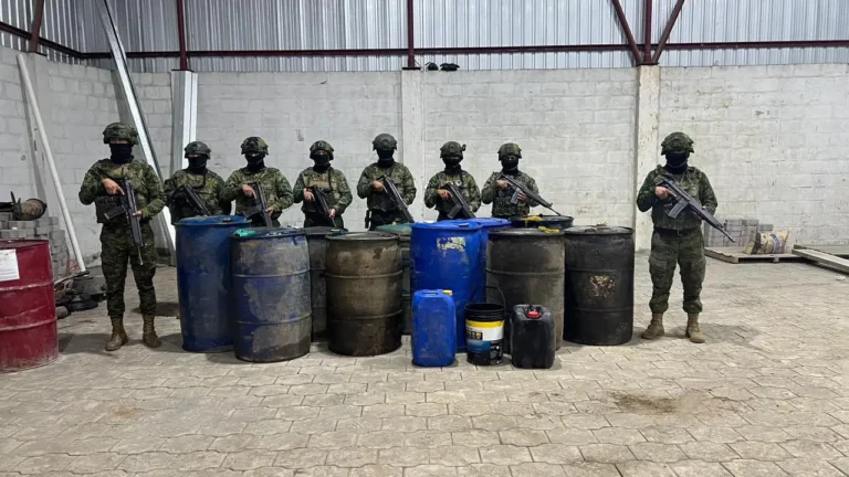 Ejército desmanteló centro de acopio de combustible