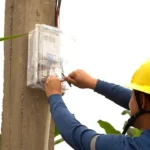 Inversión en electrificación por más de 600 mil dólares en Quinindé. Foto CNEL