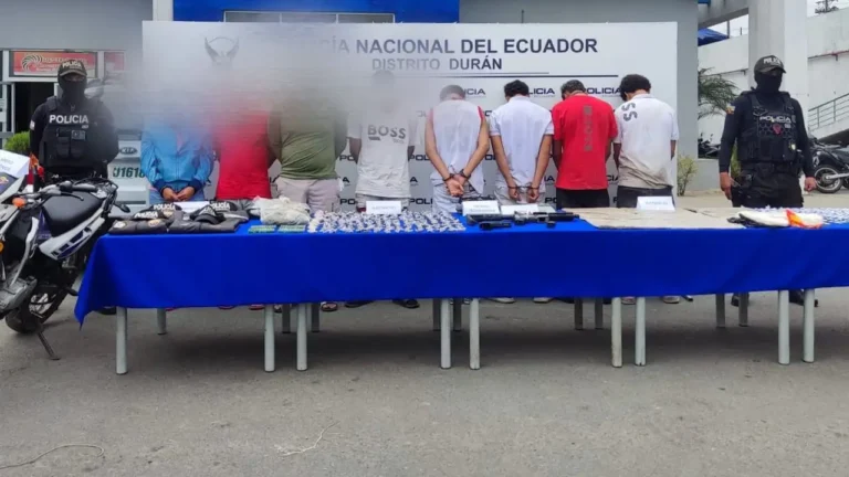Ocho detenidos en operativo "Tormenta 46" en Durán