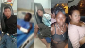 Vehículo recuperado tras tiroteo en Atacames