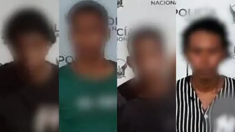 Cuatro detenidos con armas de fuego en Esmeraldas