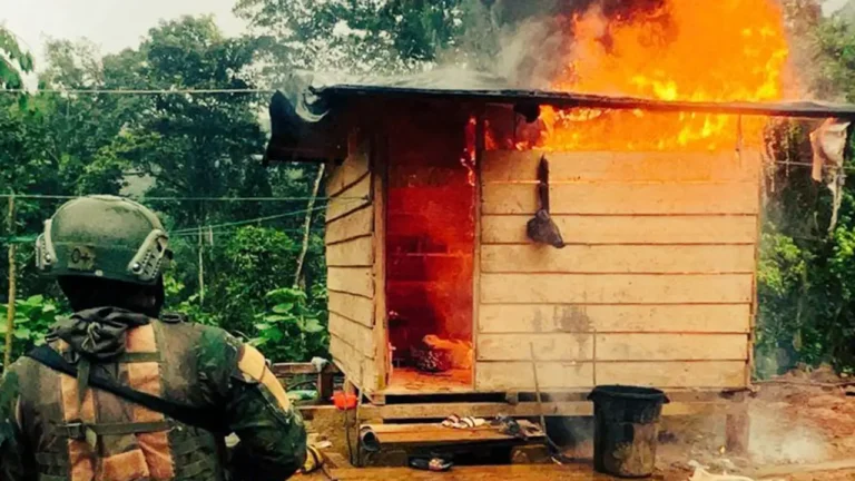 Operativo militar contra minería ilegal en comunidad 5 de junio